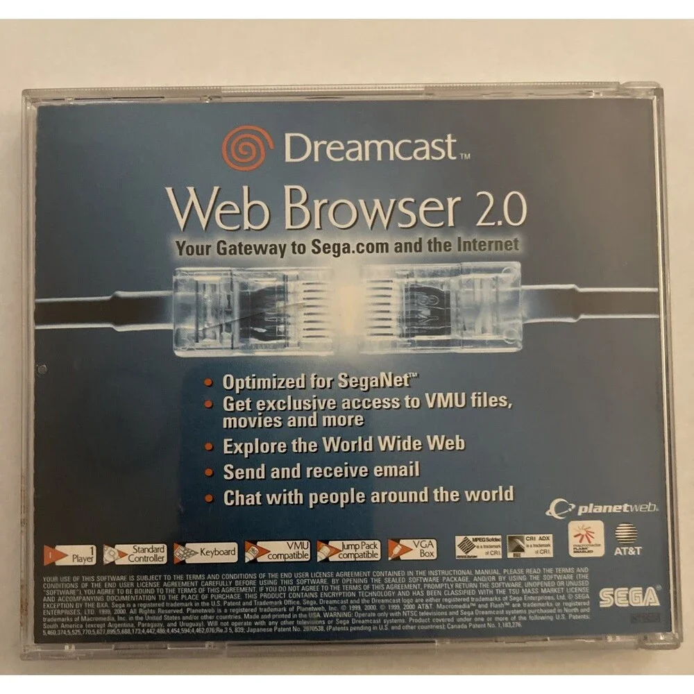 Sega Dreamcast Web Browser 2.0 Complete